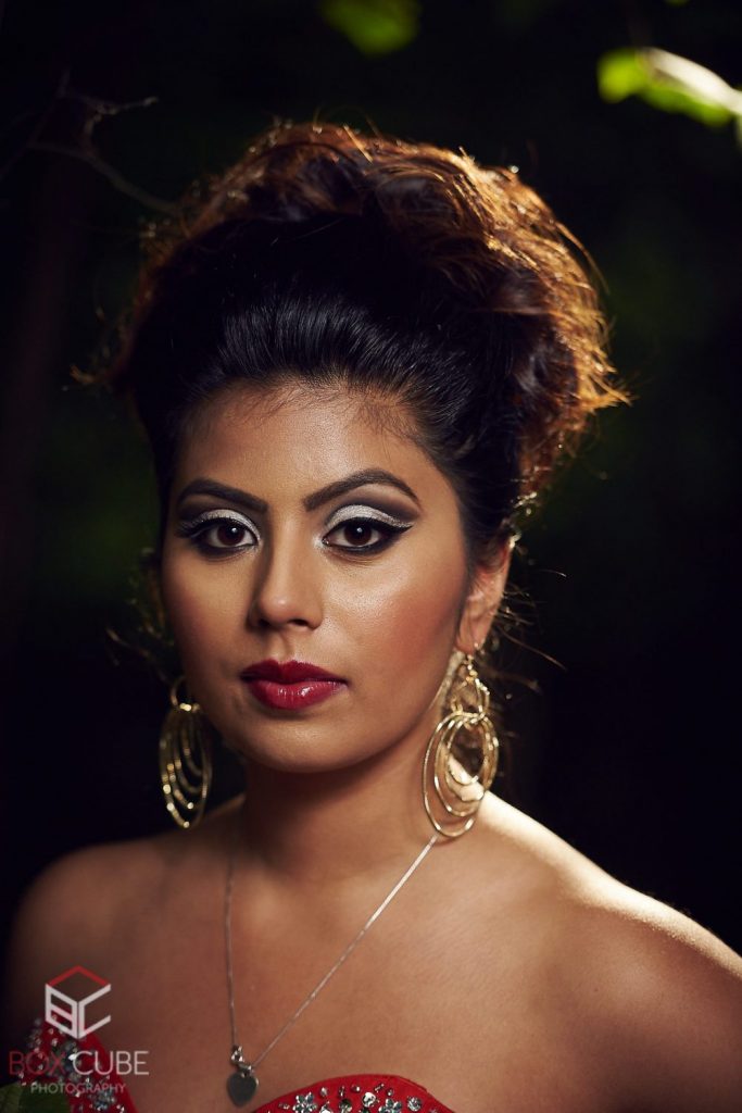 Ashley Prasad – Riti Jain TFP32 Portrait Photographer Edmonton, photos of model in river valley Edmonton wearing red dress