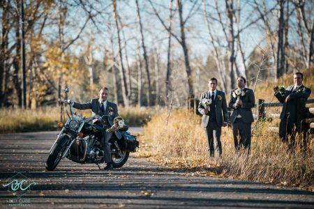Fish Creek Park Groom on Motorcycle
