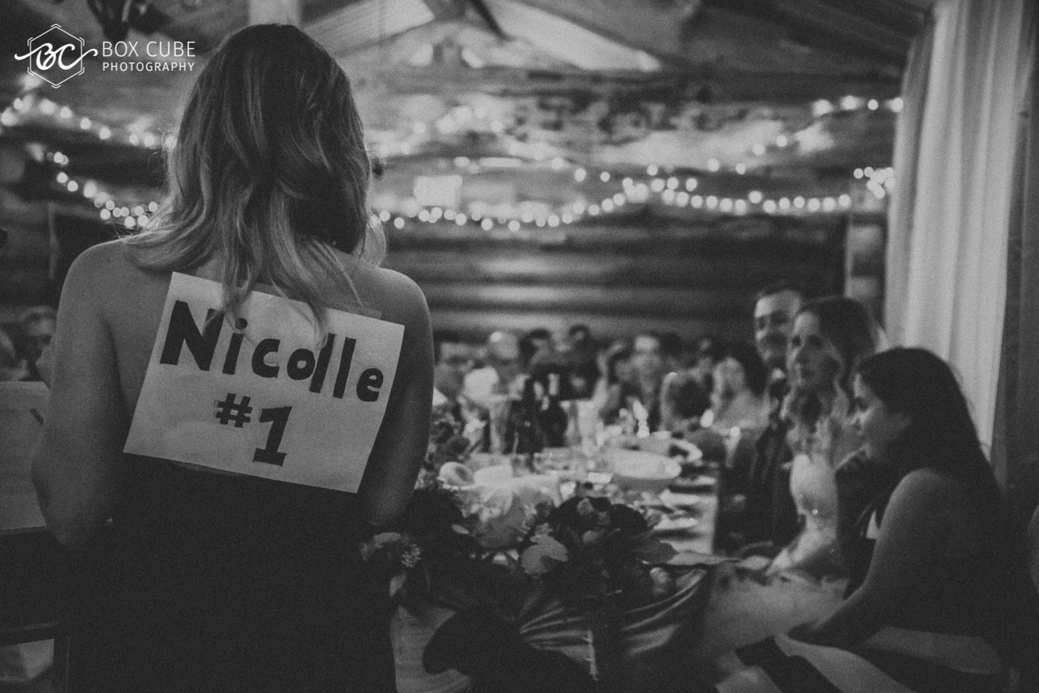 edmonton wedding venue country lodge black and white photo