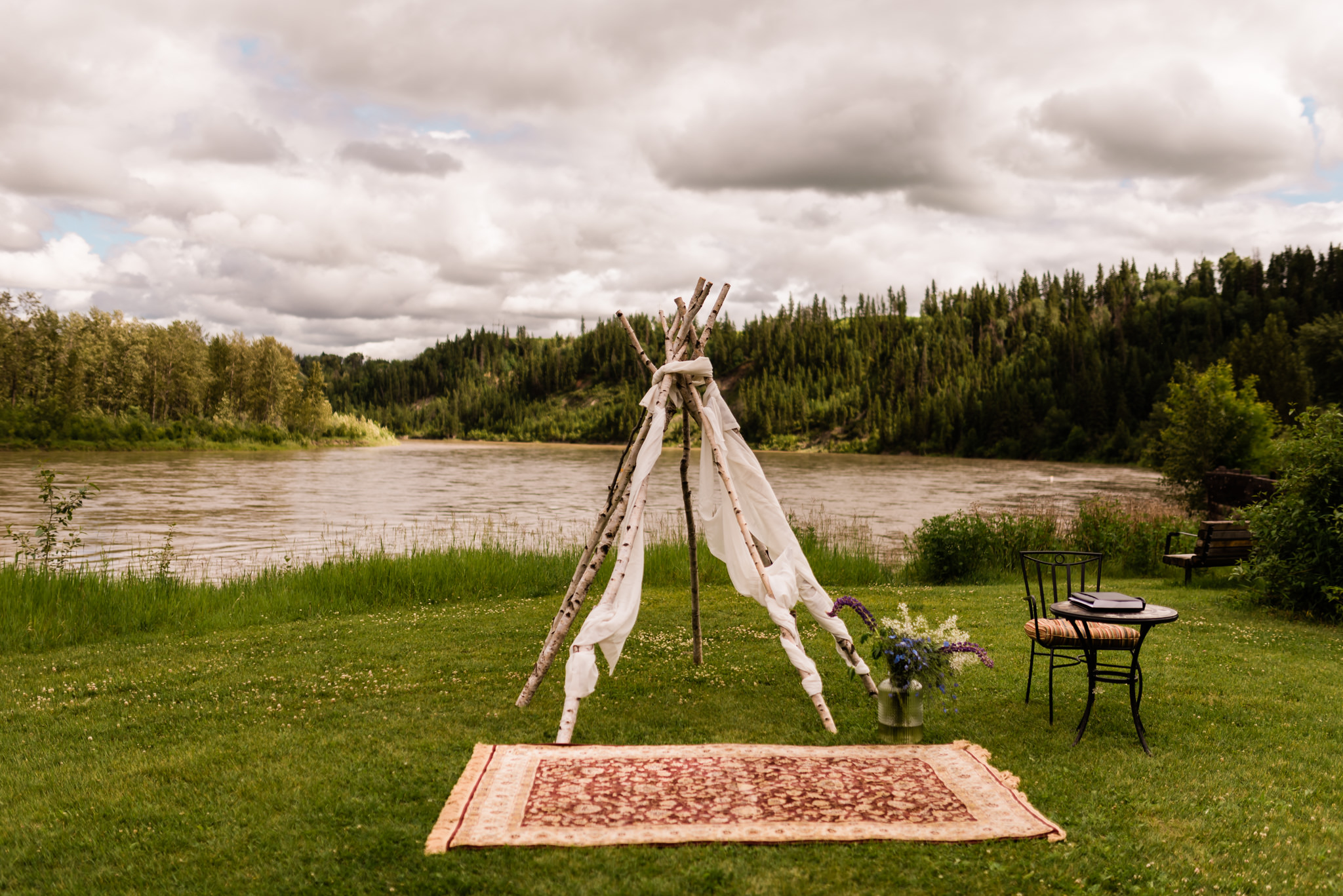wedding at devon lions campground - edmonton wedding venue