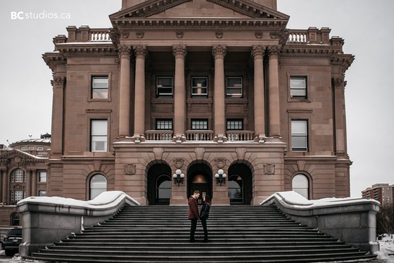0088_eng_kuzyk-edmonton-engagement-photographer-winter-engagement-session-alberta-legislature-building